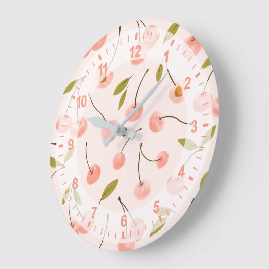 Waterverf Cherry Pattern Grote Klok (Hoek)