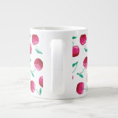 Waterverf Cherry Pattern Grote Koffiekop (Achterkant)