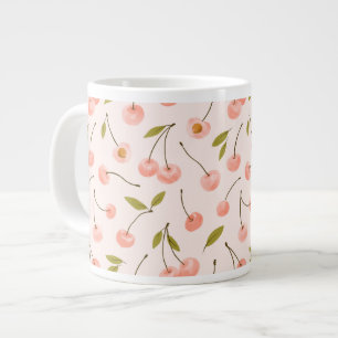 Waterverf Cherry Pattern Grote Koffiekop