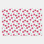 Waterverf Cherry Pattern Inpakpapier Vel (Voorkant 3)
