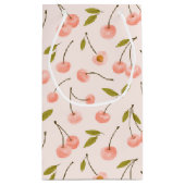 Waterverf Cherry Pattern Klein Cadeauzakje (Achterkant)