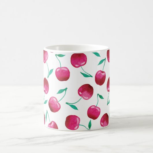 Waterverf Cherry Pattern Koffiemok (Center)