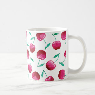 Waterverf Cherry Pattern Koffiemok