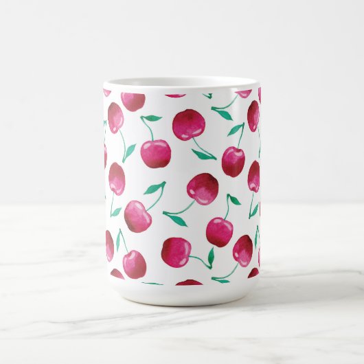 Waterverf Cherry Pattern Koffiemok (Center)