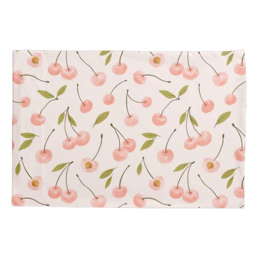 Waterverf Cherry Pattern Kussensloop (Achterkant)