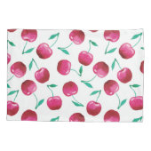 Waterverf Cherry Pattern Kussensloop (Achterkant-Links)