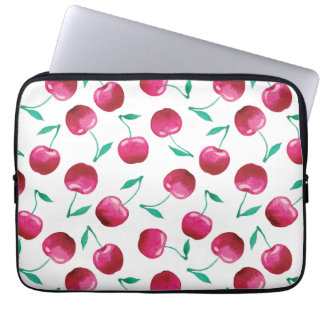 Waterverf Cherry Pattern Laptop Sleeve