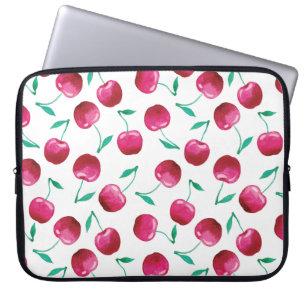 Waterverf Cherry Pattern Laptop Sleeve