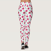 Waterverf Cherry Pattern Leggings (Achterkant)