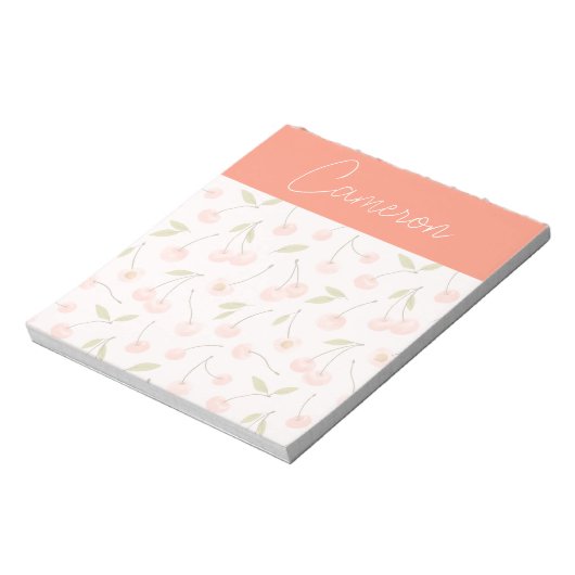 Waterverf Cherry Pattern Notitieblok (Linkerzijde)