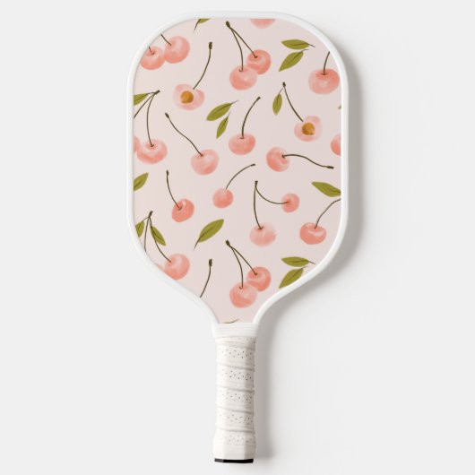 Waterverf Cherry Pattern Pickleball Paddle (Achterkant)