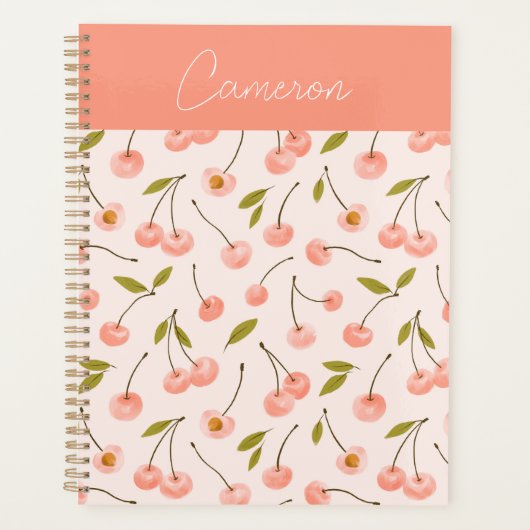 Waterverf Cherry Pattern Planner (Voorkant)