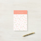 Waterverf Cherry Pattern Post-it® Notes (Op bureau)