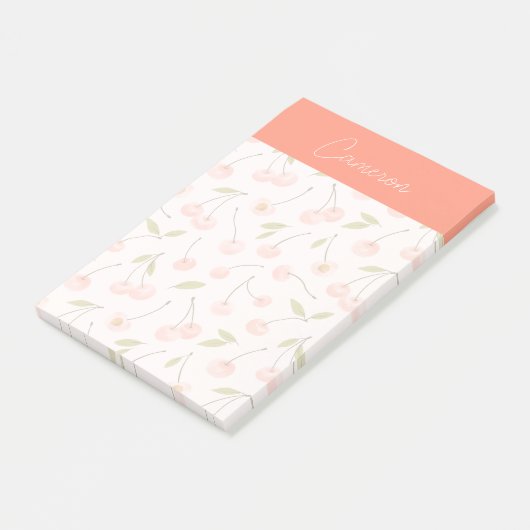 Waterverf Cherry Pattern Post-it® Notes (Schuin)
