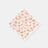 Waterverf Cherry Pattern Servet (Hoek)