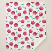 Waterverf Cherry Pattern Sherpa Deken (Voorkant)