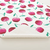 Waterverf Cherry Pattern Sherpa Deken (3/4)