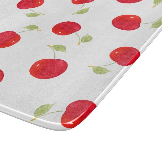 Waterverf Cherry Pattern Snijplank (Hoek)