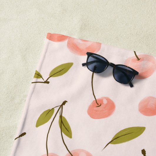 Waterverf Cherry Pattern Strandlaken (In situ)