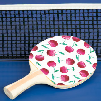 Waterverf Cherry Pattern Tafeltennisbatje