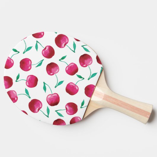 Waterverf Cherry Pattern Tafeltennisbatje (Zijkant)