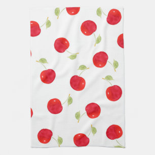 Waterverf Cherry Pattern Theedoek