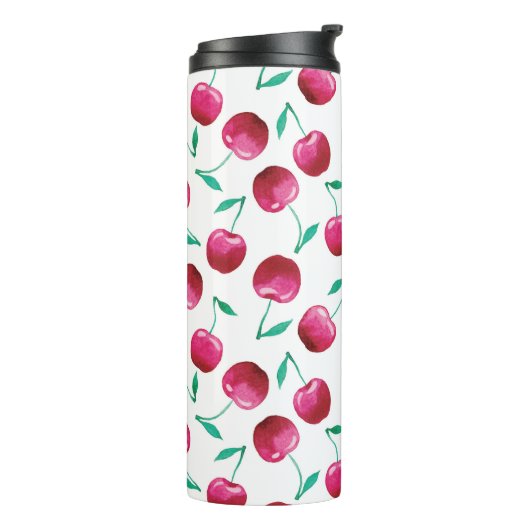 Waterverf Cherry Pattern Thermosbeker (Gedraaid links)