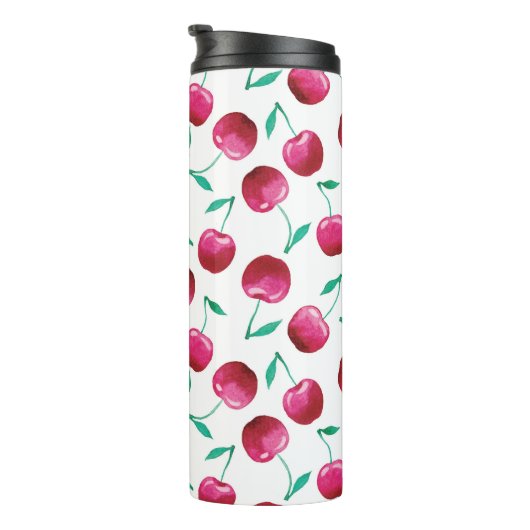 Waterverf Cherry Pattern Thermosbeker (Geroteerd rechts)