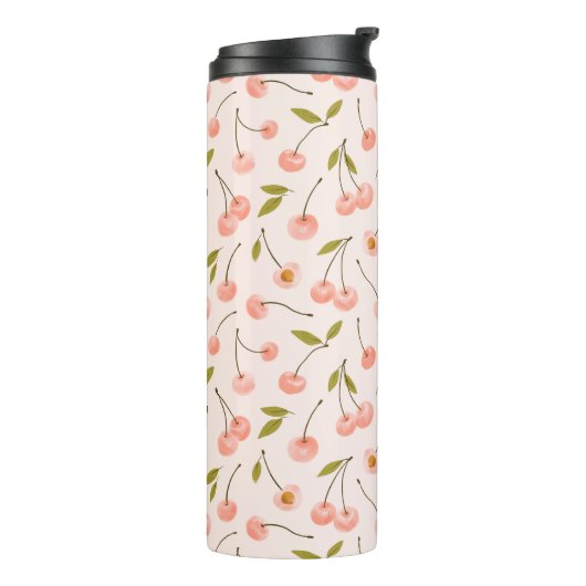 Waterverf Cherry Pattern Thermosbeker (Gedraaid links)