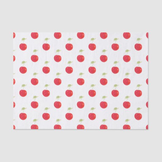 Waterverf Cherry Pattern Tissuepapier (Voorkant)