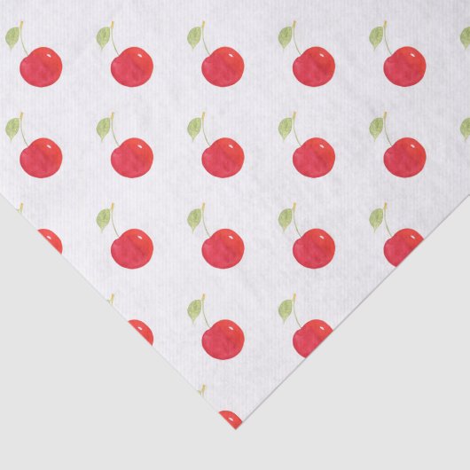 Waterverf Cherry Pattern Tissuepapier (Detail)