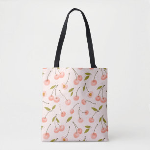 Waterverf Cherry Pattern Tote Bag