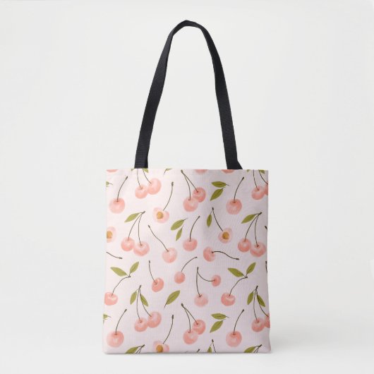 Waterverf Cherry Pattern Tote Bag (Voorkant)