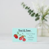 Waterverf Cherry Stems Visitekaartje (Staand voorkant)