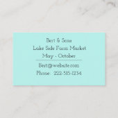 Waterverf Cherry Stems Visitekaartje (Achterkant)