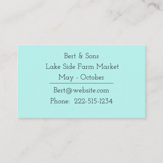 Waterverf Cherry Stems Visitekaartje (Achterkant)