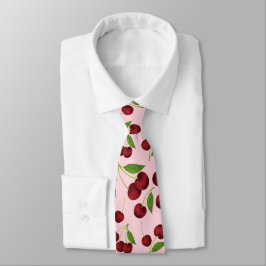 Waterverf Cherry Stropdas