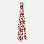 Waterverf Cherry Stropdas (Voorkant)