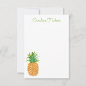 Waterverf Chevron ananas Bedankkaart (Voorkant)