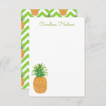 Waterverf Chevron ananas