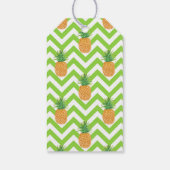 Waterverf Chevron ananas Cadeaulabel (Achterkant)