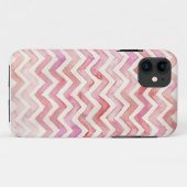 Waterverf Chevron iPhone Case (Achterkant (horizontaal))