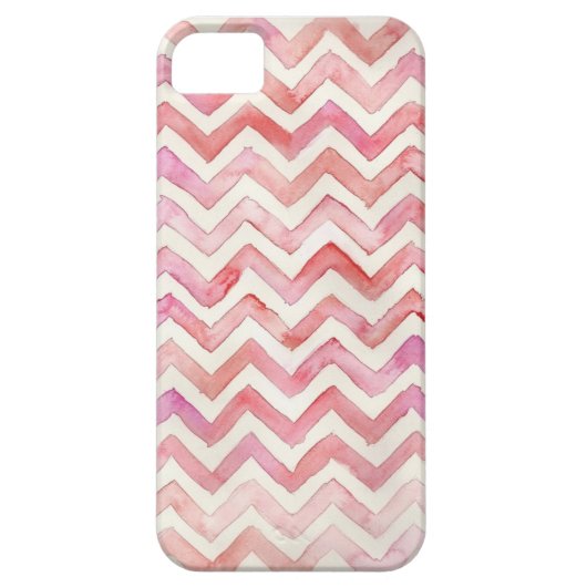 Waterverf Chevron iPhone Case (Achterkant)