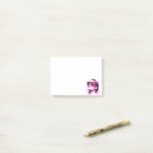 Waterverf Chic Glam Mode Vrouwenportret Post-it® Notes (Op bureau)