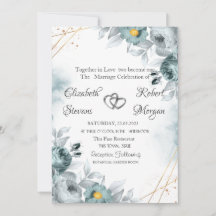 Waterverf Chic Mintgroene Rozen
