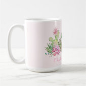 Waterverf Chic Succulenten Koffiemok (Links)