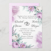 Waterverf Chic Violet Rozen Kaart (Voorkant / Achterkant)