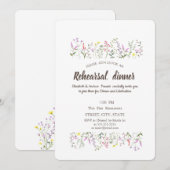 Waterverf Chic Wildflower Kaart (Voorkant / Achterkant)