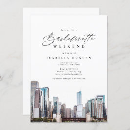Waterverf Chicago Bachelorette Itinerary en Kaart