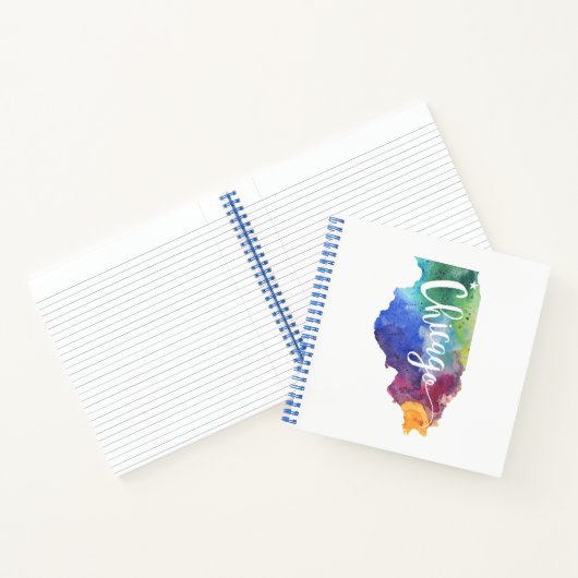 Waterverf Chicago Notitieboek (Binnen)